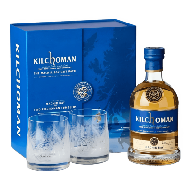 DBFS-76 WHISKY KILCHOMAN Machir Bay Coffret 2 verres 70 cl