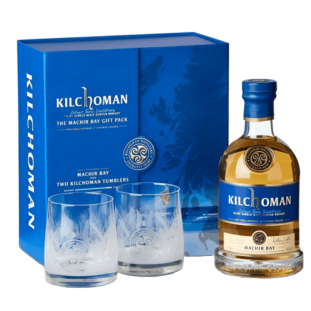DBFS-76 WHISKY KILCHOMAN Machir Bay Coffret 2 verres 70 cl