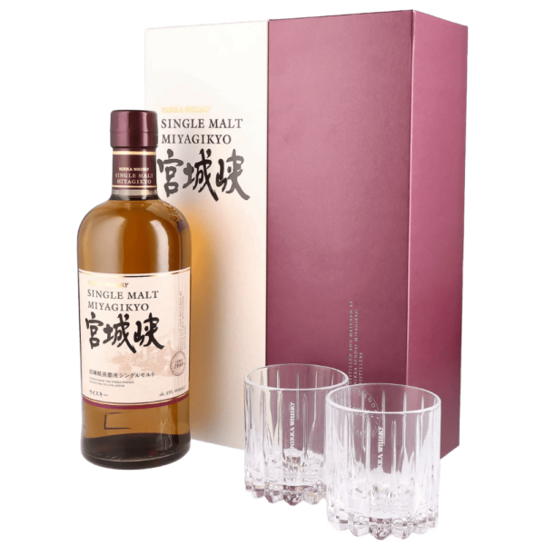 DBFS-79 WHISKY MIYAGIKYO Coffret Single Malt 2 verres Riedel 70 cl