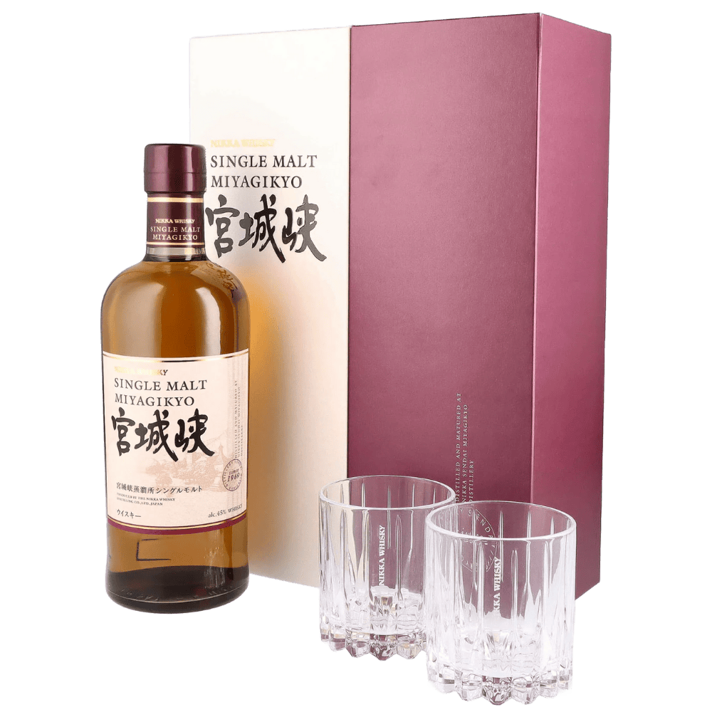 DBFS-79 WHISKY MIYAGIKYO Coffret Single Malt 2 verres Riedel 70 cl
