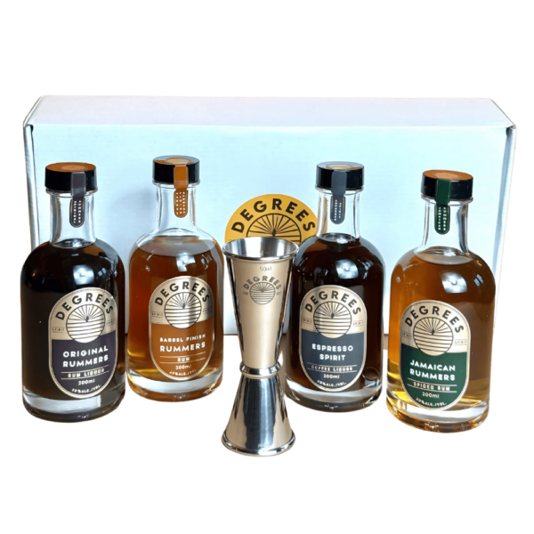 DBFS-178 Rhum Rummers Coffret Dégustation 4 Bouteilles découverte + un jigger 20 cl